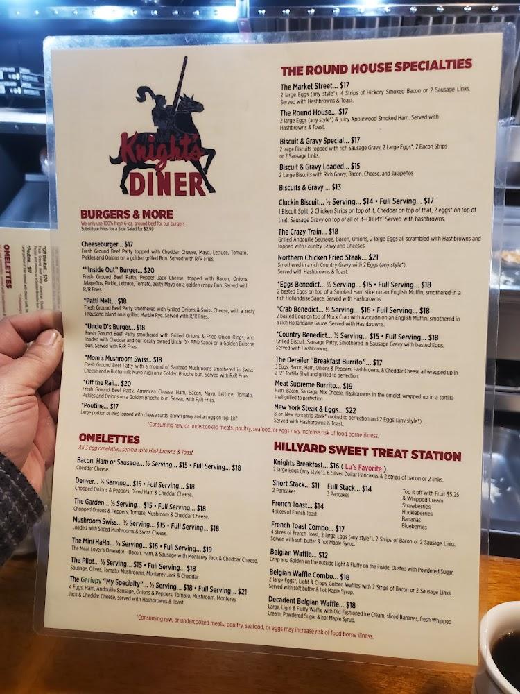 Knight's Diner Menu image 2