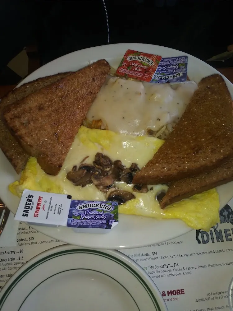 Mushroom Swiss Omelet